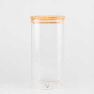 Frasco de vidrio cuadrado 1.4 lt